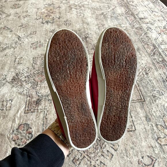 Superga Fantasia Womens Canvas Red Azalea Slip On Sneakers Size 8.5 Pink Lace-up - Picture 7 of 8